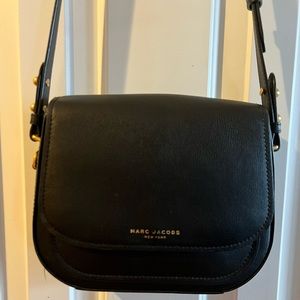 Marc Jacobs black mini rider leather crossbody